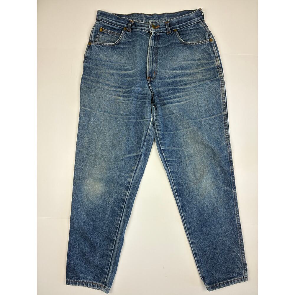 Chic USA Made Vintage Petite Straight Leg Jeans Women’s Faded Blue 90s Denim